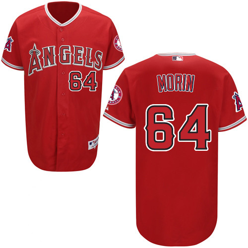 Mike Morin #64 mlb Jersey-Los Angeles Angels of Anaheim Women's Authentic Red Cool Base Baseball Jersey